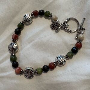 Irish Bracelet - Natural Irish Marble + Celtic Knots ☘️ 🇮🇪